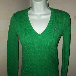 Green Ralph Lauren Polo Sweater Size Small